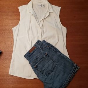 GAP white blouse💞